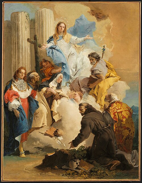 The Virgin with Six Saints, 1755, Giambattista Tiepolo