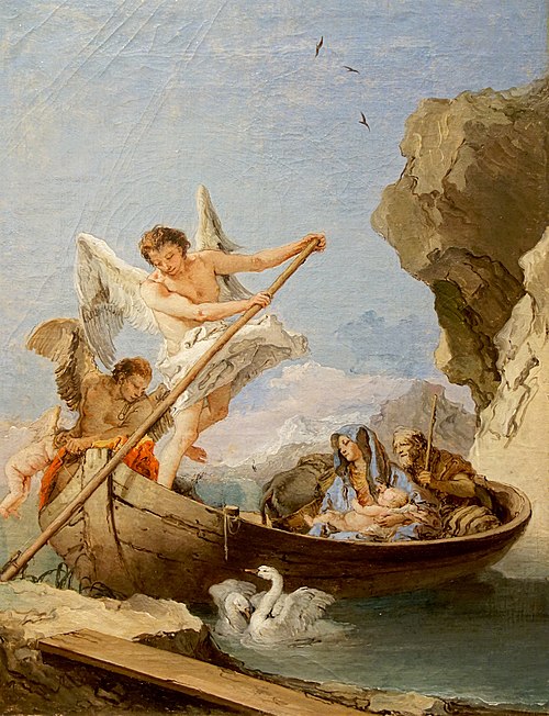 La Fuite en Égypte, 1750, Giambattista Tiepolo