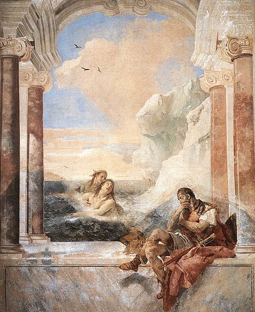 Thetis Consoling Achilles, 1757, Giambattista Tiepolo