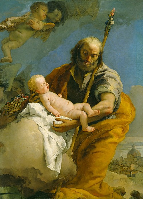 Saint Joseph and the Christ Child, 1767, Giambattista Tiepolo