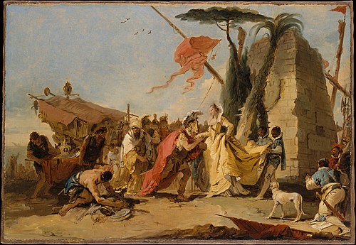 The Meeting of Antony and Cleopatra, 1746, Giambattista Tiepolo
