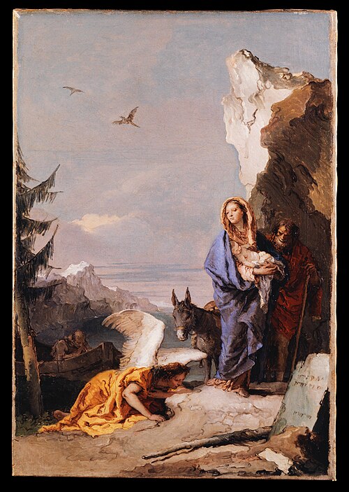 The Flight into Egypt, 1768, Giambattista Tiepolo