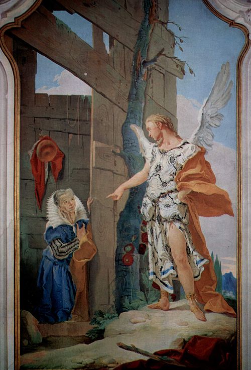 Sarah and the angel, 1726, Giambattista Tiepolo