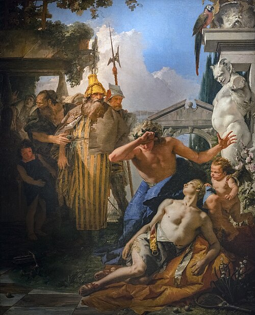 La Mort d'Hyacinthe, 1752, Giambattista Tiepolo