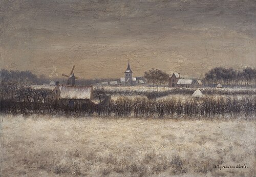 Paysage de neige à Laethem-Saint-Martin, 1894, Albijn Van den Abeele