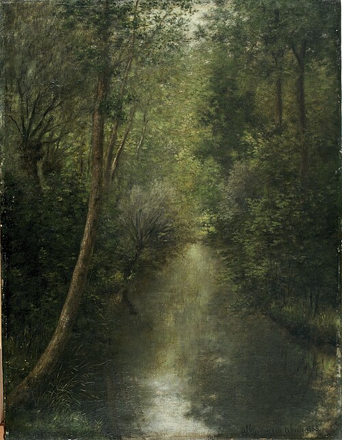 La Rivière Zwalm à Munkzwalm, 1883, Albijn Van den Abeele