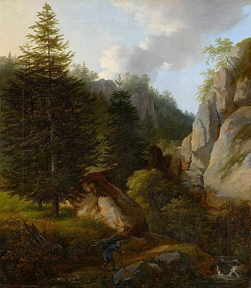 Morning in the Saxon Switzerland, 1823, Traugott Faber