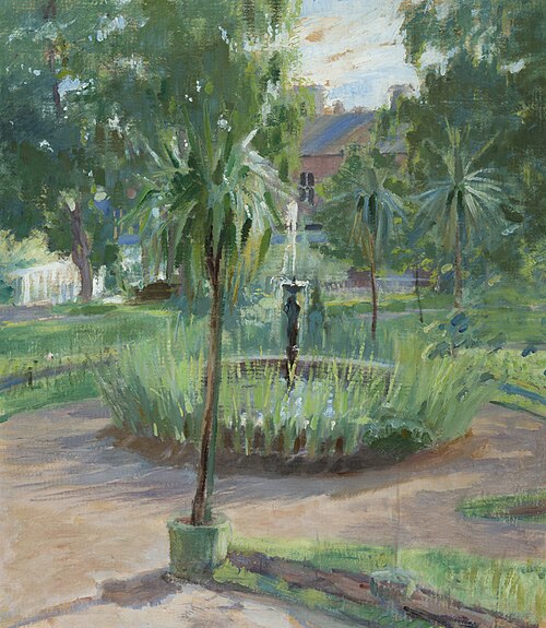 Garden of Mänttä Manor, 1930, Olga Gummerus-Ehrström