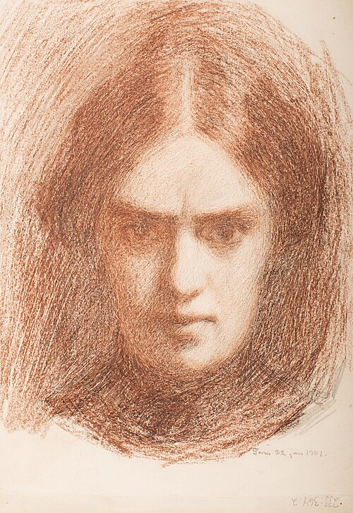 Self-portrait, 1901, Olga Gummerus-Ehrström