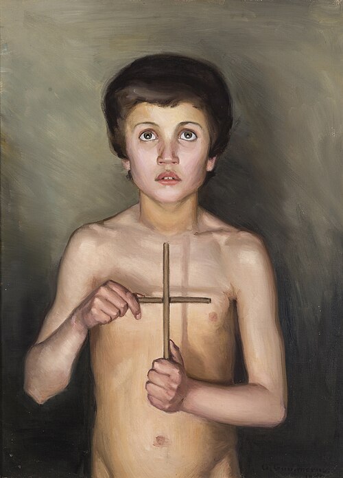 Boy Holding a Cross, 1899, Olga Gummerus-Ehrström