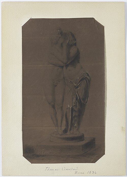 Cupid and Psyche, 1834, Thomas Crawford