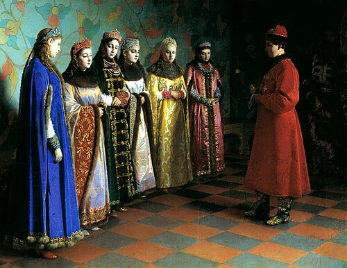 Tsar Alexis of Russia chooses his bride, 1882, Grigory Sedov