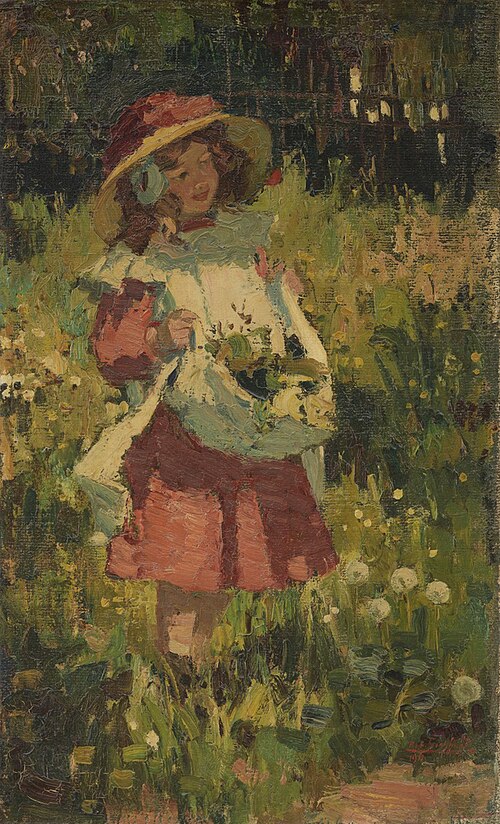 Meisje met bloemen, 1911, Rob Graafland