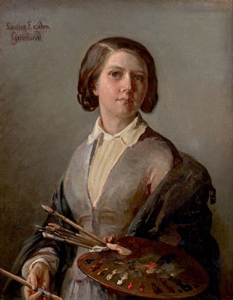 Autoportrait, 1850, Louise Eudes de Guimard