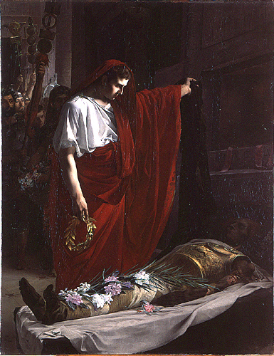 Auguste au tombeau d'Alexandre, 1878, François Schommer
