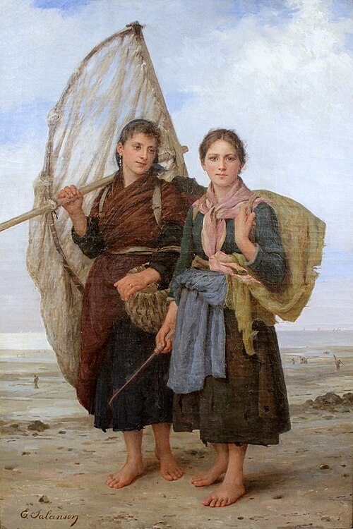 A marée basse, 1890, Eugénie Marie Salanson