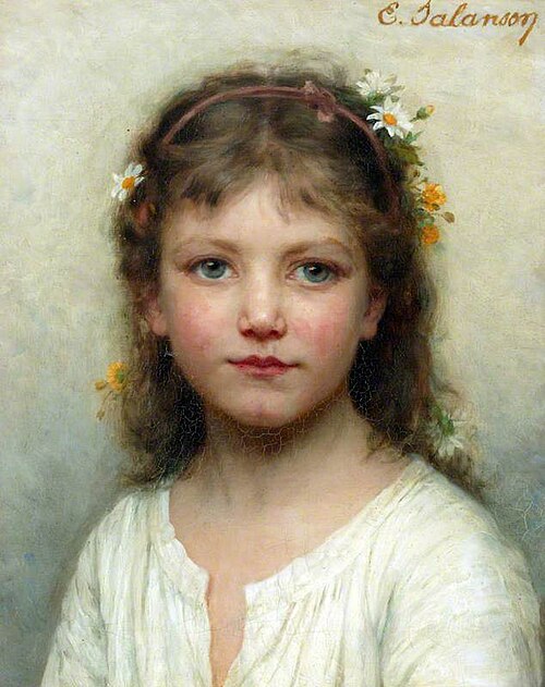 Head of a Girl, , Eugénie Marie Salanson