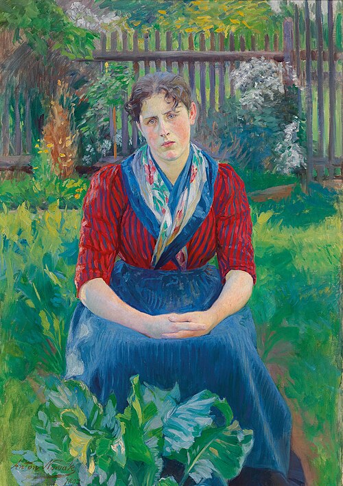 Country Girl from the Wachau, 1897, Anton Nowak
