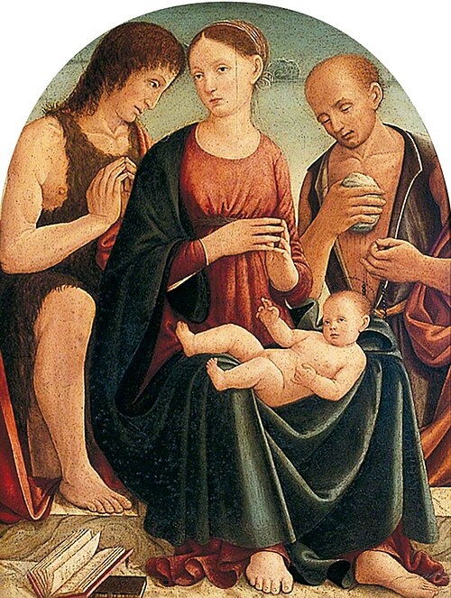 Madonna and Child with Saint John and Saint Jerome, , Pietro di Domenico