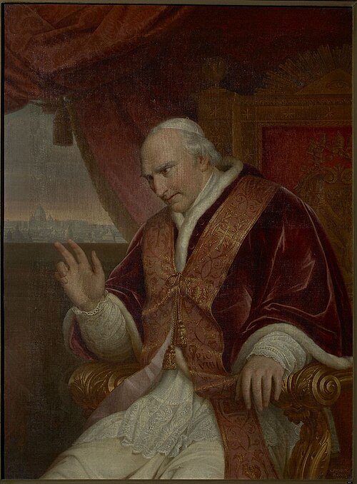 Portrait du pape Pie VIII, 1830, Charles Picqué