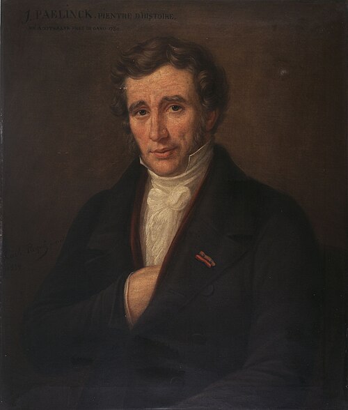 Portrait de l'artiste Joseph Paelinck, 1834, Charles Picqué