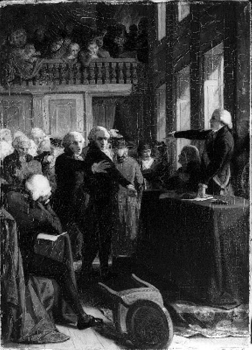 Anno 1798. Daendels ontbindt de Nationale Vergadering met geweld, 1869, Jan Antoon Neuhuys