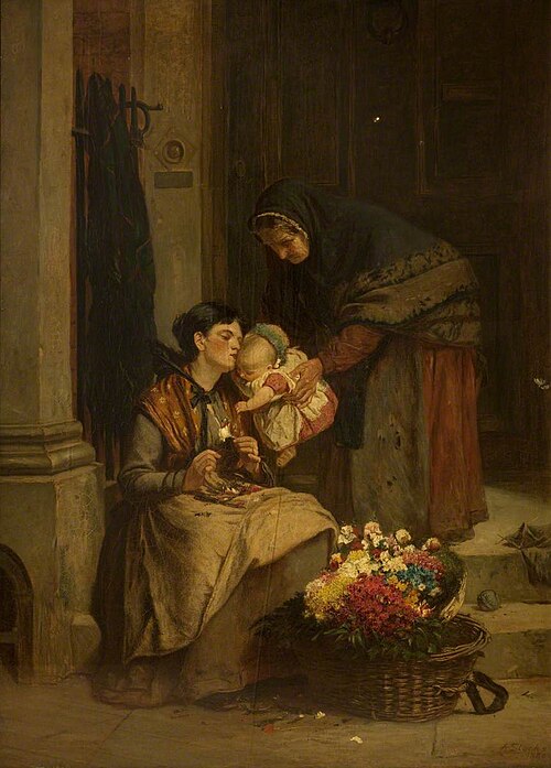 Her Sweetest Flower, 1880, Arthur Stocks