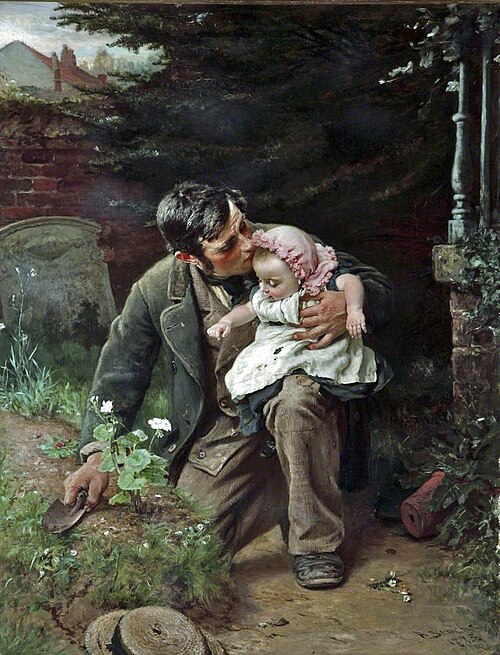 Motherless, 1883, Arthur Stocks