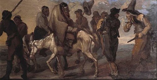 Hudibras and Ralph Taken Prisoner, 1676, Francis Le Piper