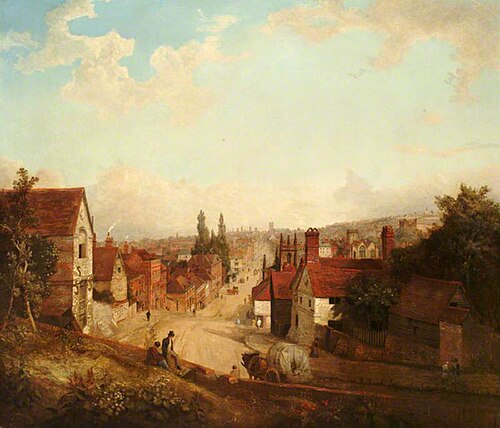 Old Guildford, 1849, Henry Pether