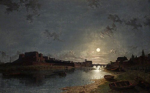 Chester Castle by Moonlight, , Henry Pether
