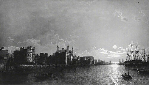 The Tower of London by Moonlight, , Henry Pether