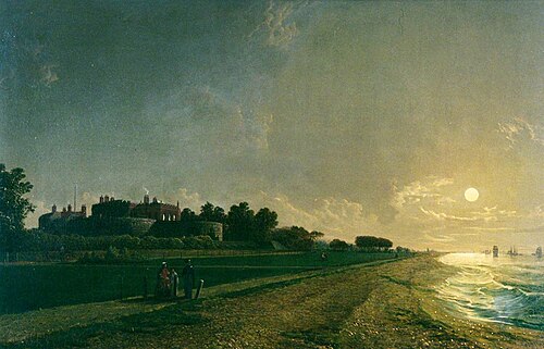 Walmer Castle by Moonlight, , Henry Pether