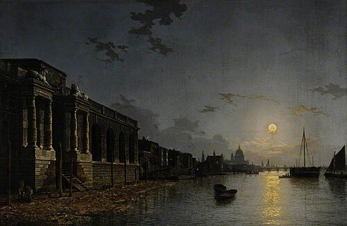 A View of the Thames, , Henry Pether