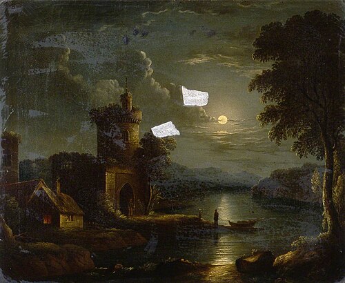 Moonlit Landscape, , Henry Pether