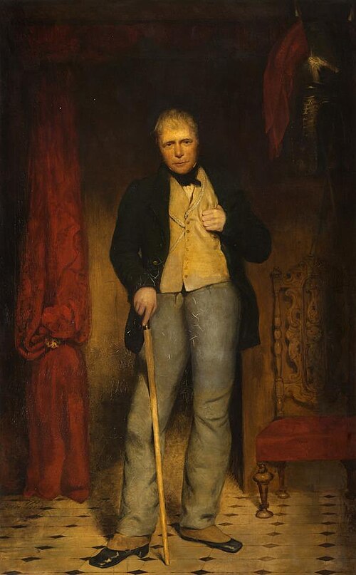 Sir Walter Scott, 1771 - 1832. Novelist and poet, 1838, James Hall