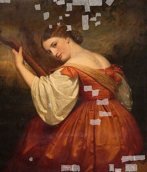 Girl Playing the Guitar, , John Graham Gilbert