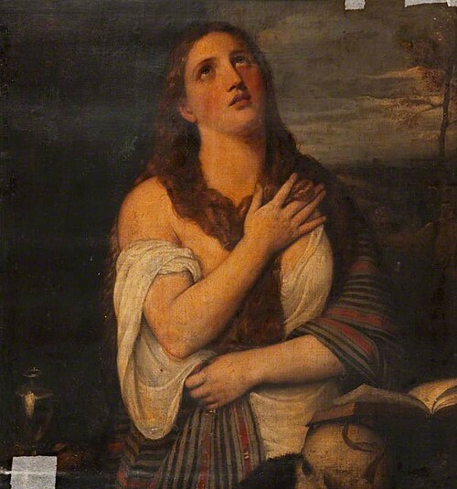 The Reading Magdalene (after Titian), , John Graham Gilbert