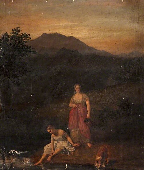 Girls at a Stream, , John Graham Gilbert