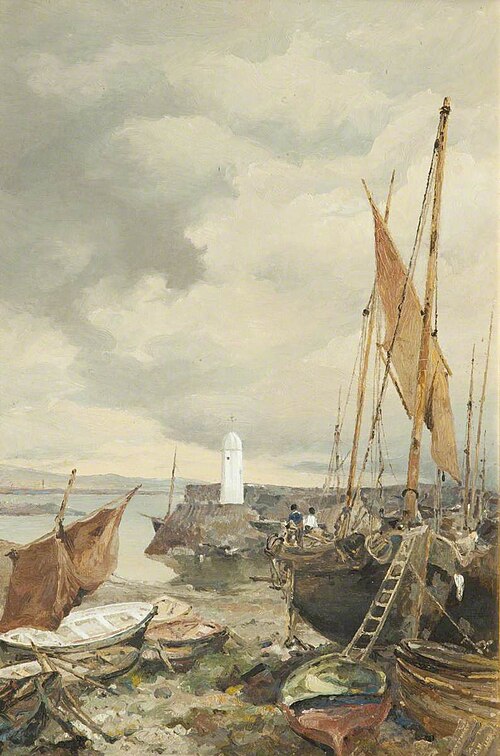 Port St Mary Harbour, 1879, John Nicholson
