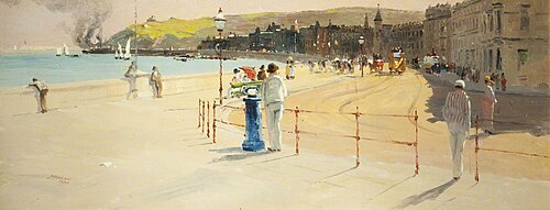 A Summer Afternoon, Douglas Promenade, 1888, John Nicholson