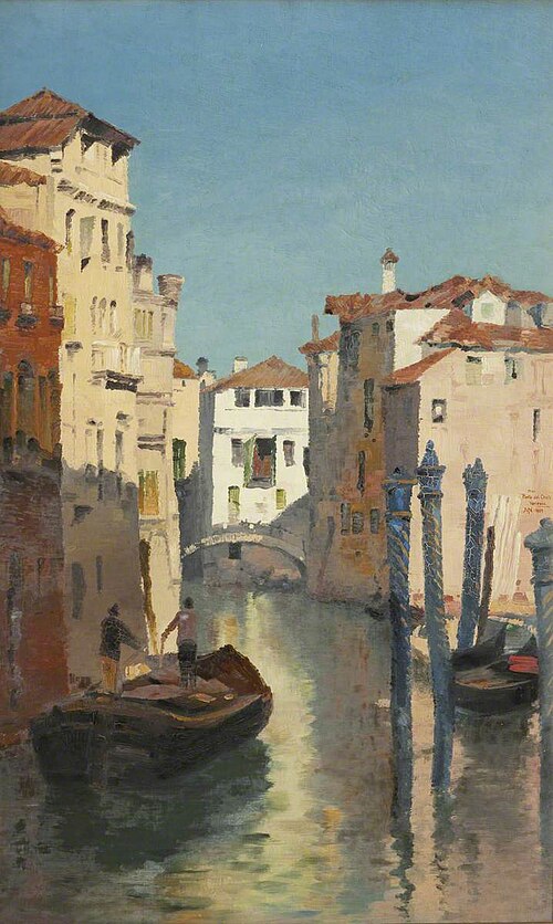 From Ponte del Cristo, Venezia, 1888, John Nicholson