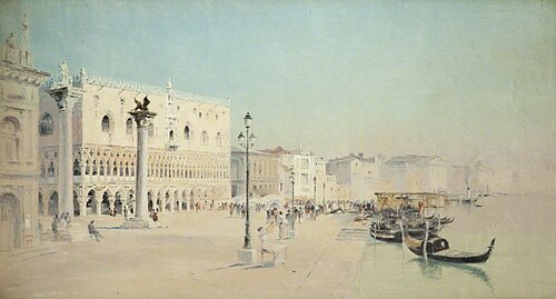 The Doge's Palace, Venice, 1888, John Nicholson