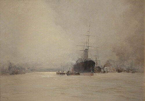 The River Mersey, 1895, John Nicholson