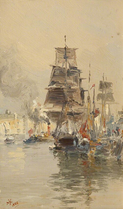 Douglas Harbour, 1898, John Nicholson