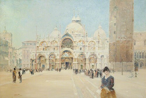 St Mark's Cathedral, Venice, 1907, John Nicholson