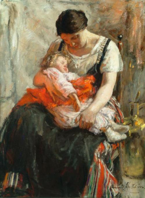 Asleep, 1887, Robert Gemmell Hutchison