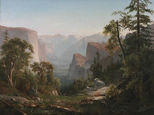 View of the Yosemite Valley, in California, 1865, Thomas Hill
