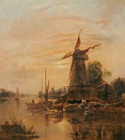 Evening Composition (Mill at Sunset), , Thomas Lound