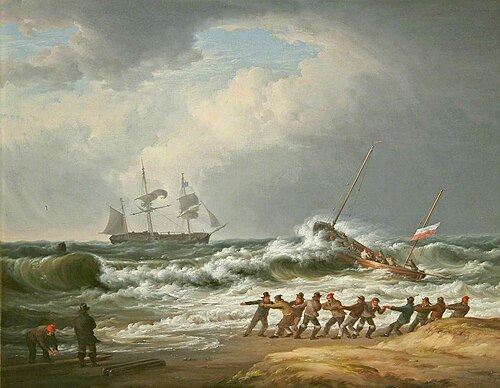 Lifeboat Going to a Vessel in Distress, 1832, William Joy
